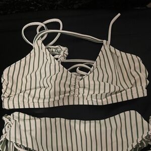 X-Small Bathing suit (green and white)